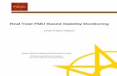 Real Time PMU-Based Stability Monitoring