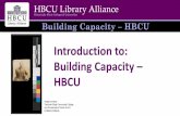 Introduction to: Building Capacity HBCU
