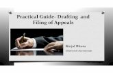 Practical Guide Drafting and Filing of Appeals
