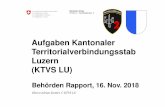 Aufgaben Kantonaler Territorialverbindungsstab Luzern ...
