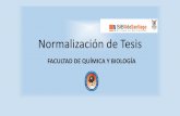 Manual de Normalización de Tesis - Facultad de Química y ...