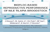 Biofloc-Based Reproductive Performance of Nile Tilapia ...
