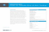 APPLICATION BRIEF: FDM for Robotic End of Arm Tooling