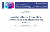 Nocebo effects: Preventing Unintended and Harmful Side Effects