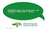 Freedom to Speak Up Index Report 2021