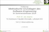 Vorlesung Methodische Grundlagen des Software-Engineering