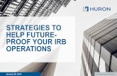 STRATEGIES TO HELP FUTURE- PROOF YOUR IRB OPERATIONS