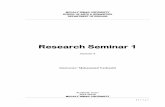 Research Seminar 1