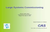 Large Systems Commissioning - CERN