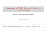 Disaggregating WiNDC Consumer Accounts by Income Group