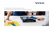 Dispute Management Guidelines for Visa Merchants