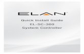 Quick Install Guide EL-SC-300 System Controller