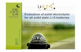 Evaluation of solid electrolytes for all solid state Li-S ...