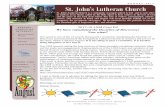 A U G U S T 2 0 1 7 St. John’s Lutheran Church
