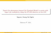 Search for phenomena beyond the Standard Model in events ...