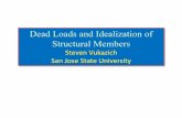 Dead Loads and Idealization of Structural Members