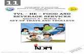 TVL HE FOOD AND BEVERAGE SERVICES