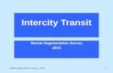 Market Segmentation Survey 2015 - Intercity Transit
