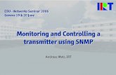 Monitoring and Controlling a transmitter using SNMP
