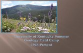 University of Kentucky Summer Geology Field Camp 1948-Present