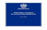 DFPS Rider 15 Report for Community-Based Care