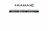 OPERATOR MANUAL Mini-Bank 1500™ - Attrition