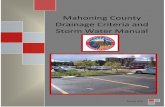 Mahoning County Drainage Criteria and Storm Water Manual