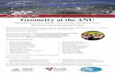 15 - 26 AUGUST 2016 Geometry at the ANU