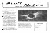 Staff Notes Vol. 25 No. 43