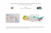 Management of Brown Marmorated Stink Bug in US Specialty Crops