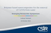 Polymer based nanocomposites for the removal of Cr(VI ...