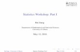 Statistics Workshop: Part I