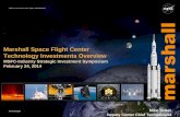 Marshall Space Flight Center Technology Investments Overview