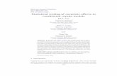 Statistical testing of covariate effects in conditional ...