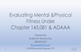 Evaluating Mental and Physical Fitness Under Chapter 143 ...