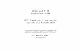 5305 and 5105 Installation Guide LCD 2-way and 1-way ...