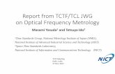 Report from TCTF/TCL JWG on Optical Frequency Metrology