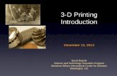 3-D Printing Introduction