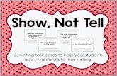 36 writing task cards to help your students Encourages ...