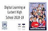 Digital Learning @ Larbert High School 2018-19