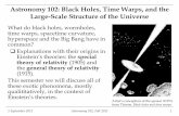 Astronomy 102: Black Holes, Time Warps, and the Large ...