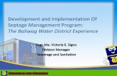 Development and Implementation Of Septage Management …