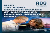 MEET THE RIGHT DECISION MAKERS AT AUSTRALIA’S LEADING ...