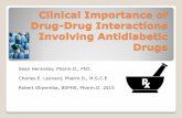 Clinical Importance of Drug-Drug Interactions Involving ...