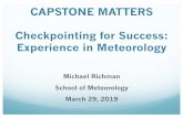 CAPSTONE MATTERS Checkpointing for Success: Experience in ...