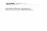 Health Effects Support Document for Metribuzin, February 2003.