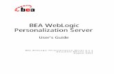 BEA WebLogic Personalization Server - Oracle