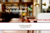 Opening Doors to Education