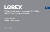 2K Network Video Recorder (NVR) & Wire-Free Camera System