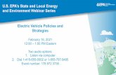 Electric Vehicle Policies and Strategies Webinar Slides